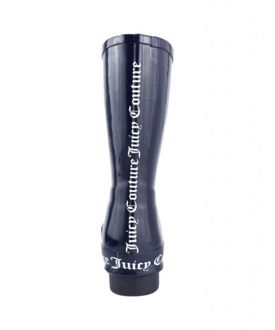 Women's Totally Logo Rainboots Navy $37.40 Shoes