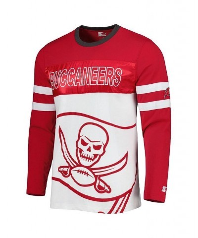 Men's Red, White Tampa Bay Buccaneers Halftime Long Sleeve T-shirt $34.40 T-Shirts