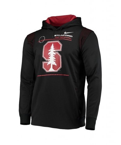 Men's Black Stanford Cardinal 2021 Team Sideline Performance Pullover Hoodie $30.10 Sweatshirt