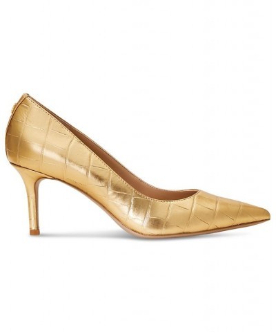 Women's Lanette Pointed-Toe Pumps Gold $46.50 Shoes