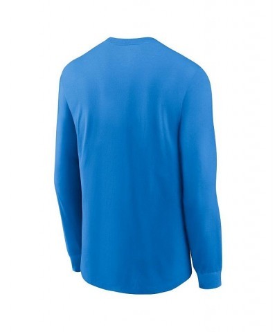 Men's Powder Blue Los Angeles Chargers Icon Legend Long Sleeve Performance T-shirt $26.95 T-Shirts