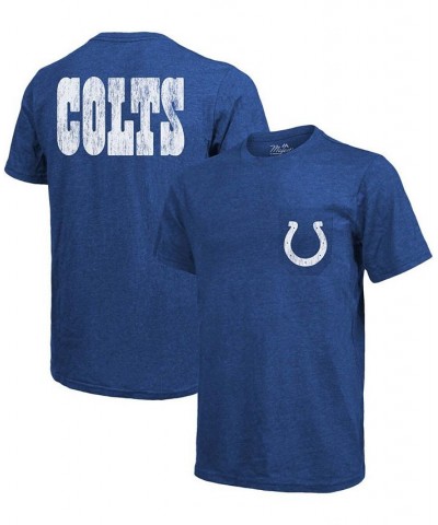 Indianapolis Colts Tri-Blend Pocket T-shirt - Heathered Royal $35.39 T-Shirts
