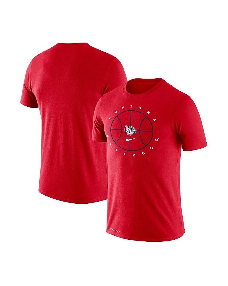 Men's Red Gonzaga Bulldogs Basketball Icon Legend Performance T-shirt $27.99 T-Shirts