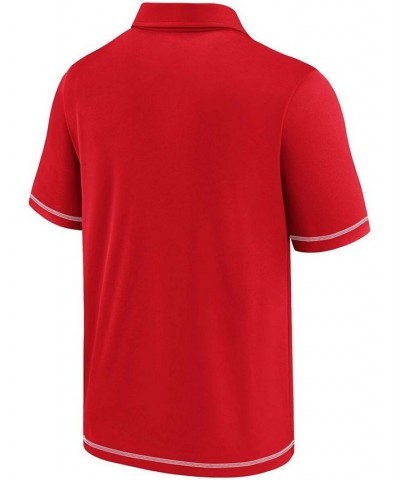 Men's Scarlet Nebraska Huskers School Logo Polo $26.99 Polo Shirts