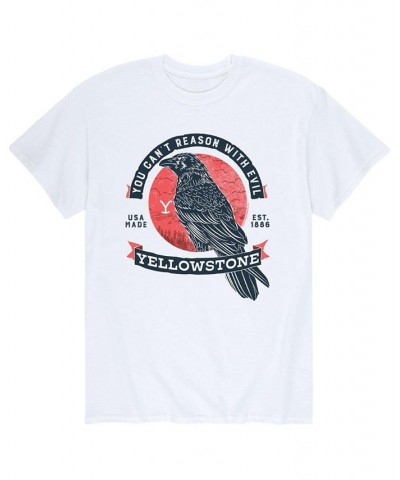 Men's Yellowstone Crow T-shirt White $17.15 T-Shirts