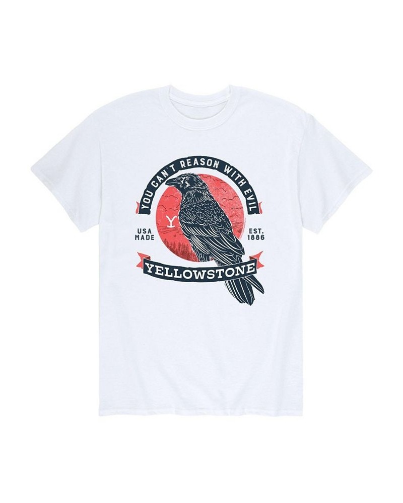 Men's Yellowstone Crow T-shirt White $17.15 T-Shirts