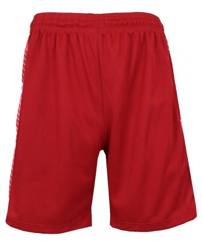 Men's Moisture Wicking Performance Mesh Shorts Red $21.55 Shorts