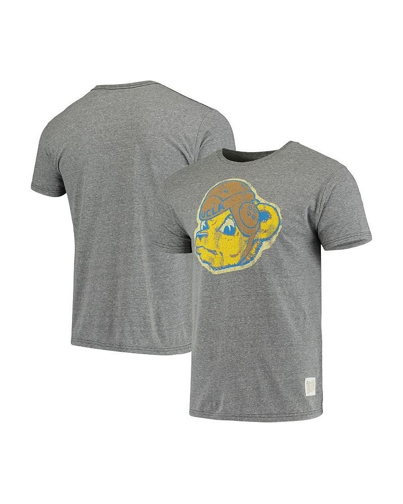 Men's Heathered Gray UCLA Bruins Vintage-Like Logo Tri-Blend T-shirt $18.90 T-Shirts