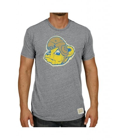 Men's Heathered Gray UCLA Bruins Vintage-Like Logo Tri-Blend T-shirt $18.90 T-Shirts