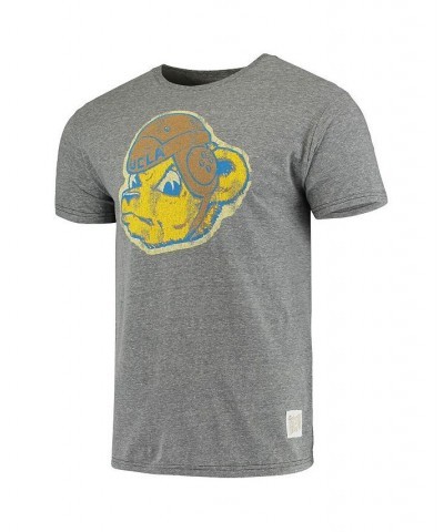 Men's Heathered Gray UCLA Bruins Vintage-Like Logo Tri-Blend T-shirt $18.90 T-Shirts