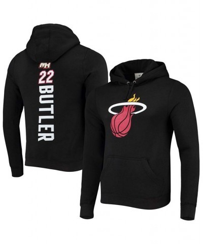 Men's Jimmy Butler Black Miami Heat Team Playmaker Name Number Pullover Hoodie $29.70 Sweatshirt