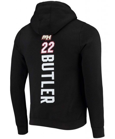 Men's Jimmy Butler Black Miami Heat Team Playmaker Name Number Pullover Hoodie $29.70 Sweatshirt