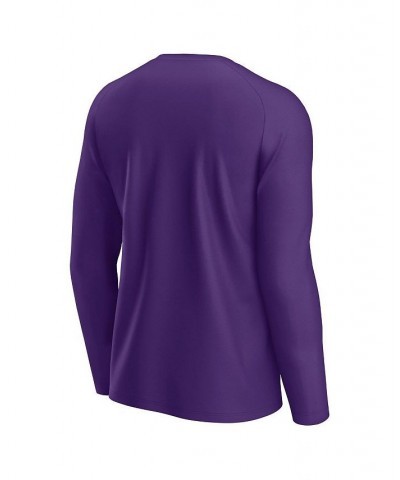 Men's Branded Purple Clemson Tigers Weekend Favorite Raglan Long Sleeve T-shirt $22.94 T-Shirts