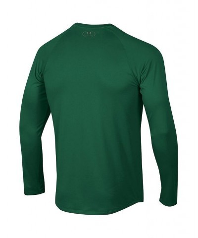 Men's Green Colorado State Rams Logo Stripe Performance Raglan Long Sleeve T-shirt $30.79 T-Shirts