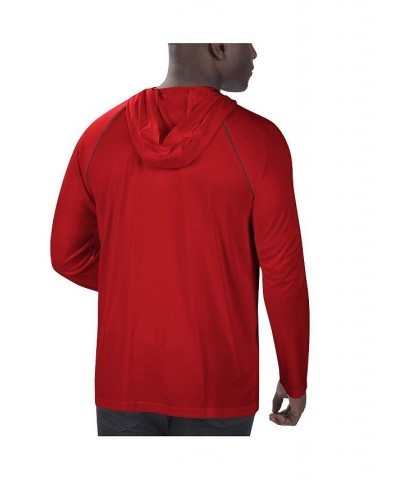 Men's Red Tampa Bay Buccaneers Raglan Long Sleeve Hoodie T-shirt $27.30 T-Shirts