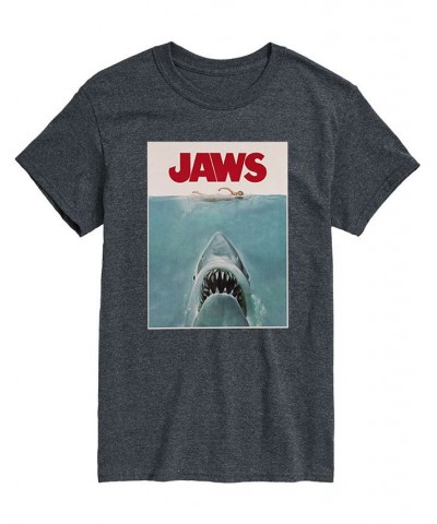 Men's Jaws Poster T-shirt Gray $17.50 T-Shirts