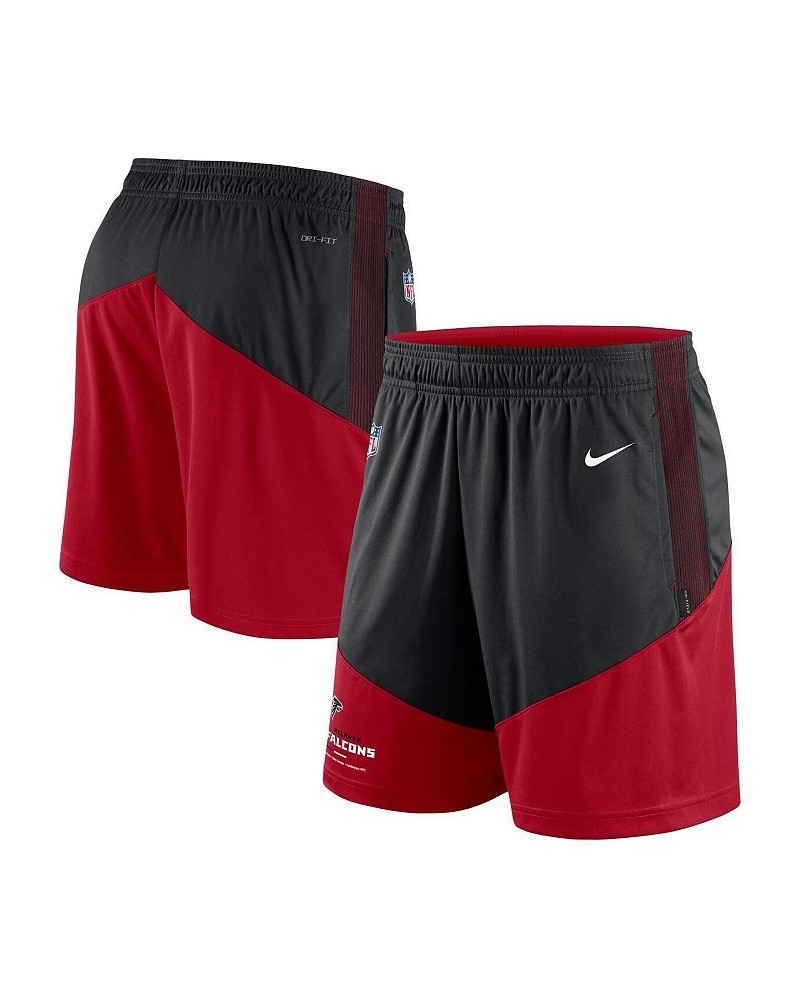 Men's Black, Red Atlanta Falcons Primary Lockup Performance Shorts $35.00 Shorts