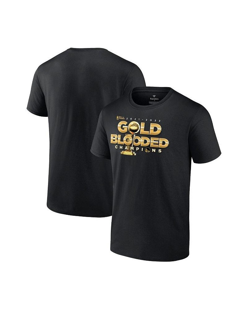 Men's Branded Black Golden State Warriors 2022 NBA Finals Champions Gold Blooded Big and Tall T-shirt $19.68 T-Shirts