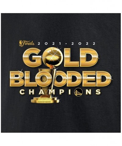 Men's Branded Black Golden State Warriors 2022 NBA Finals Champions Gold Blooded Big and Tall T-shirt $19.68 T-Shirts