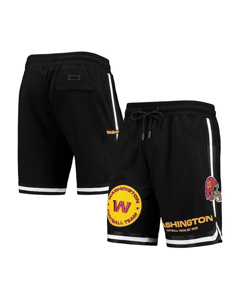 Men's Black Washington Football Team Core Logo Shorts $47.30 Shorts