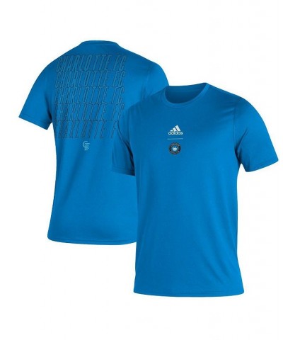 Men's Charlotte FC Blue Creator Club T-shirt $25.19 T-Shirts