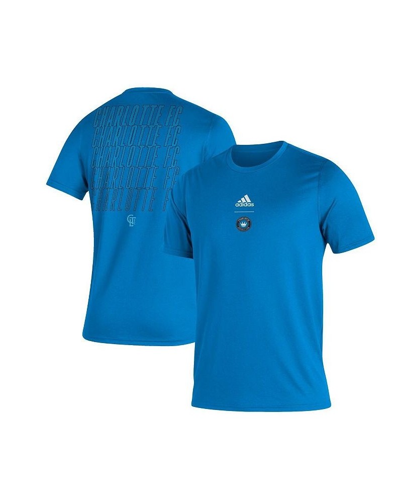 Men's Charlotte FC Blue Creator Club T-shirt $25.19 T-Shirts