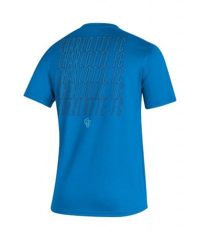 Men's Charlotte FC Blue Creator Club T-shirt $25.19 T-Shirts