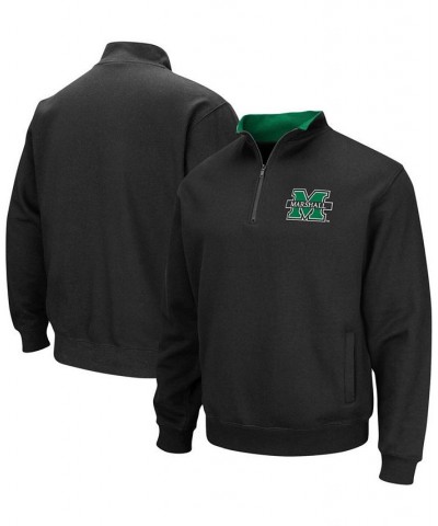 Men's Black Marshall Thundering Herd Tortugas Logo Quarter-Zip Jacket $24.90 Sweatshirt