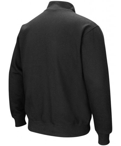 Men's Black Marshall Thundering Herd Tortugas Logo Quarter-Zip Jacket $24.90 Sweatshirt