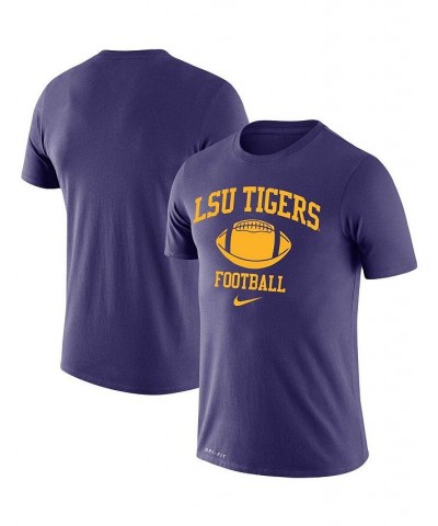 Men's Purple LSU Tigers Retro Football Lockup Legend Performance T-shirt $24.50 T-Shirts