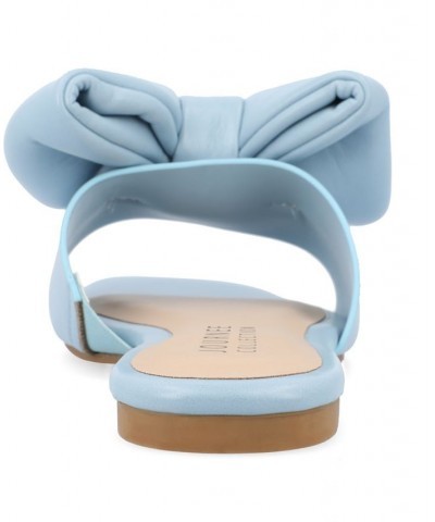 Women's Fayre Bow Sandals Blue $37.50 Shoes