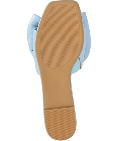 Women's Fayre Bow Sandals Blue $37.50 Shoes