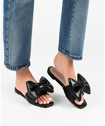 Women's Fayre Bow Sandals Blue $37.50 Shoes