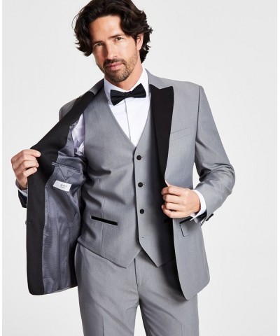 Men's Slim-Fit Tuxedo Jackets Gray $54.05 Suits