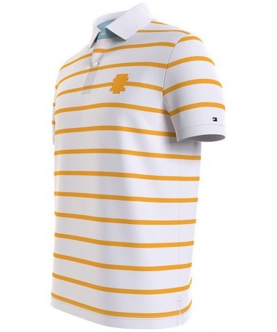 Men's Classic Fit Striped Short-Sleeve Ivy Polo Shirt PD06 $25.33 Polo Shirts