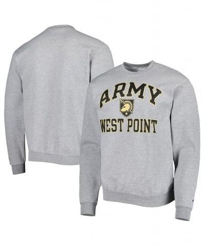 Men's Heather Gray Army Black Knights High Motor Pullover Sweatshirt $33.14 Sweatshirt