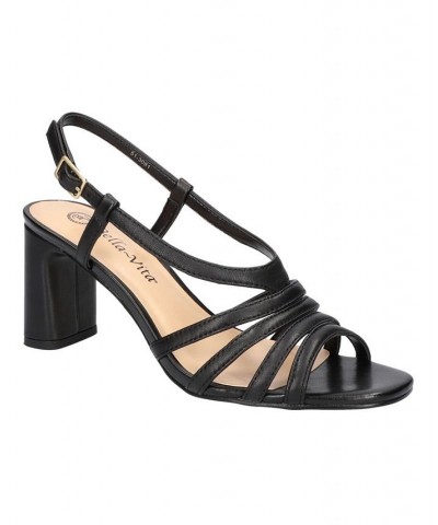 Women's Gretta Heeled Sandals Black $51.25 Shoes