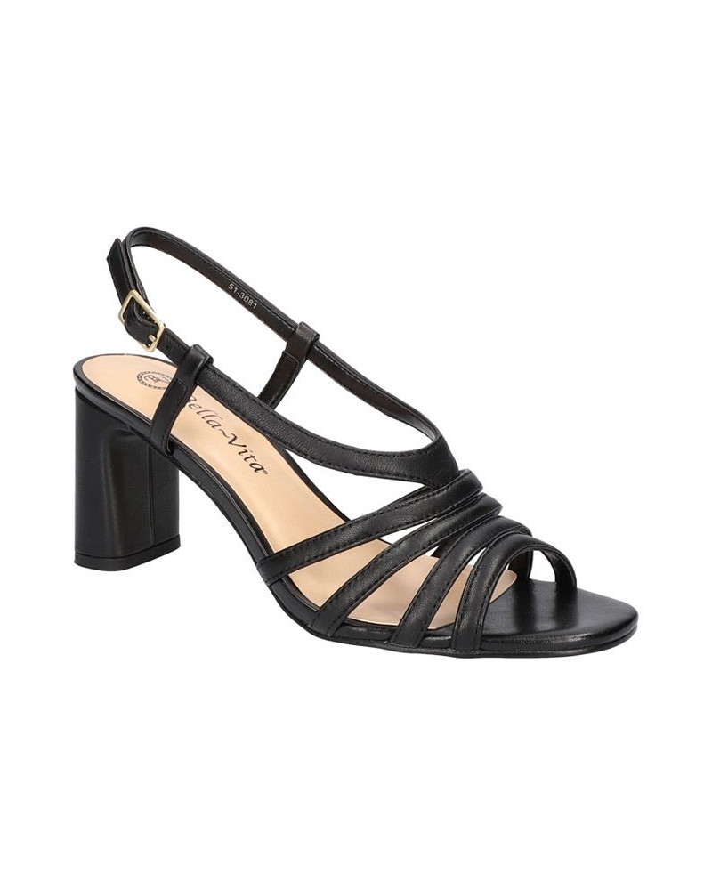 Women's Gretta Heeled Sandals Black $51.25 Shoes