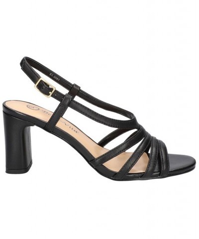 Women's Gretta Heeled Sandals Black $51.25 Shoes