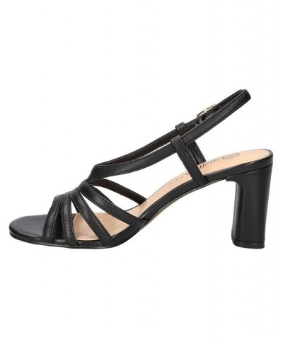 Women's Gretta Heeled Sandals Black $51.25 Shoes