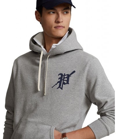 Men's Fleece Graphic Hoodie Gray $67.94 Sweatshirt