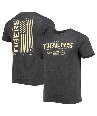 Men's Heathered Black LSU Tigers OHT Military-Inspired Appreciation Flag 2.0 T-shirt $18.00 T-Shirts