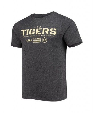 Men's Heathered Black LSU Tigers OHT Military-Inspired Appreciation Flag 2.0 T-shirt $18.00 T-Shirts