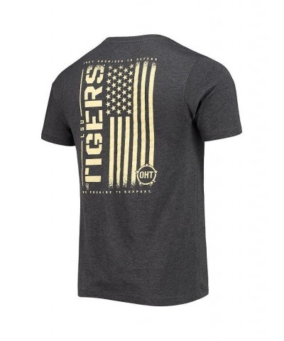 Men's Heathered Black LSU Tigers OHT Military-Inspired Appreciation Flag 2.0 T-shirt $18.00 T-Shirts