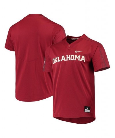 Men's and Women's Crimson Oklahoma Sooners Replica Softball Jersey $46.00 Jersey