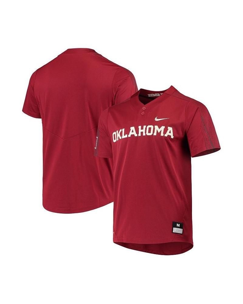 Men's and Women's Crimson Oklahoma Sooners Replica Softball Jersey $46.00 Jersey