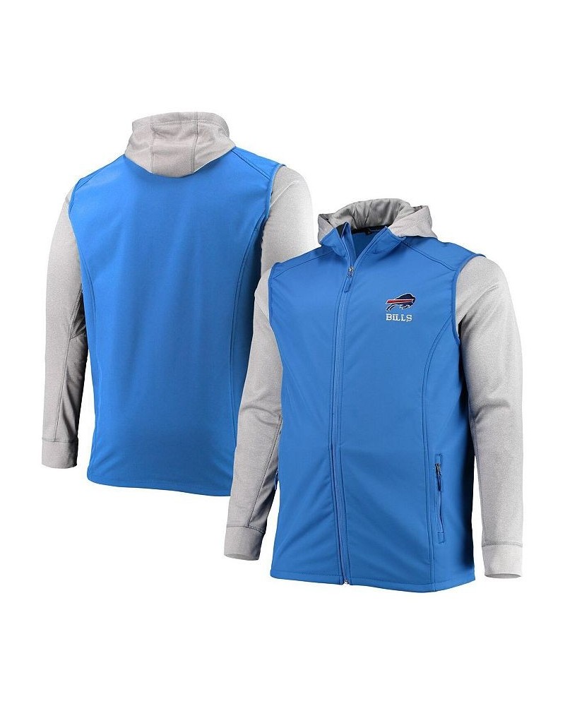 Men's Royal and Gray Buffalo Bills Big and Tall Alpha Full-Zip Hoodie Jacket $42.50 Jackets