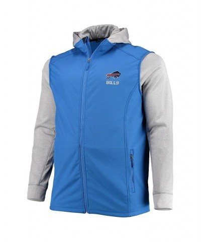 Men's Royal and Gray Buffalo Bills Big and Tall Alpha Full-Zip Hoodie Jacket $42.50 Jackets