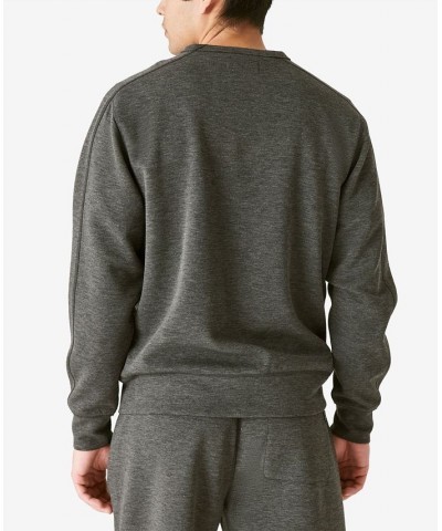 Men's Breathe Easy Tech Pocket Crew Sweatshirt Gray $21.69 Sweatshirt