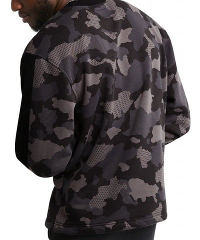 Men's Urban Pursuits Camo Pattern Fleece Crewneck Sweatshirt Green $26.95 Sweatshirt